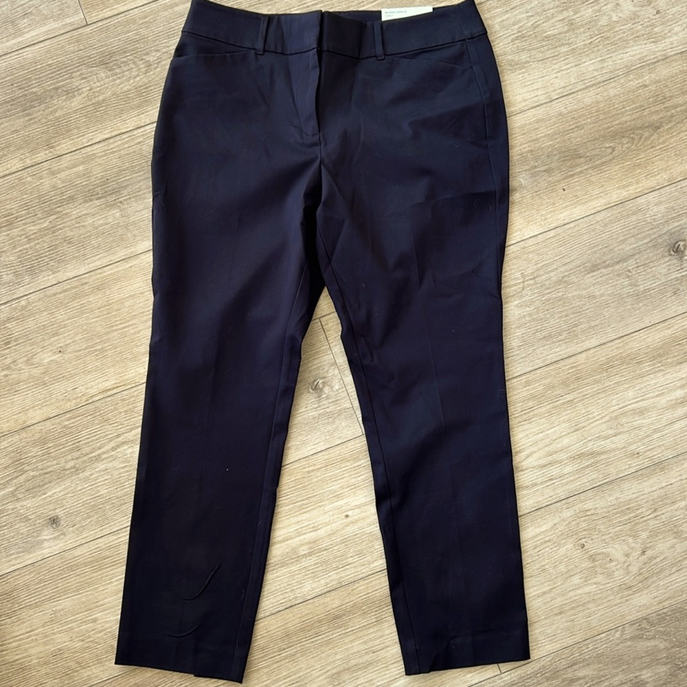 Loft women’s skinny ankle curvy black pants